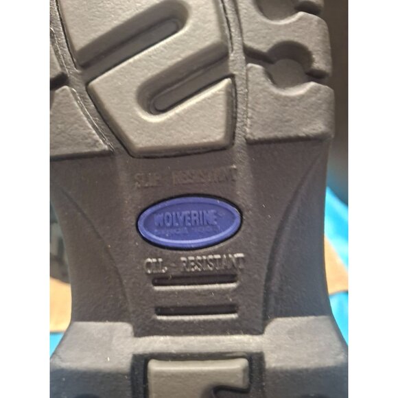 Wolverine Black Leather Mens Work Boots Size 9M - Picture 9 of 10